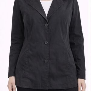 Manteau Long Femme Liz Claiborne En Laine Mélangée - Gris, Taille S, Avec Capuche Et Ceinture, Neuf Avec étiquette